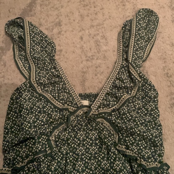 Green Patterned Women's Top - Picture 2 of 4